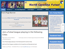 Tablet Screenshot of northcarolinafutsal.com